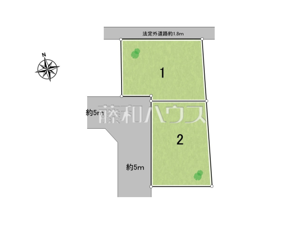 全体区画図　【小平市回田町】