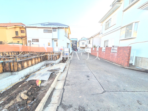 接道状況および現場風景　【小平市回田町】