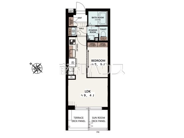 間取図　【トゥールロワイヤルエルモア上北沢】