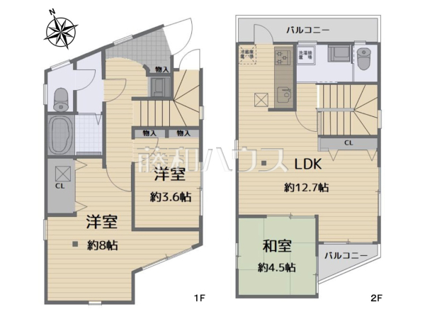 間取図　【所沢市緑町４丁目】