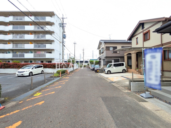 接道状況および現場風景　【小牧市小牧１丁目】