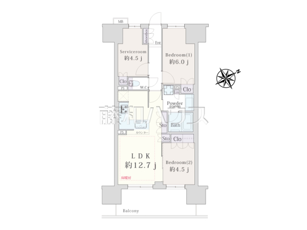 間取図　【レーベン清瀬ザ・タワー】