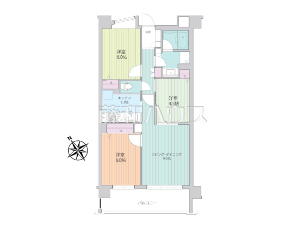 間取図　【日神パレステージ国領】