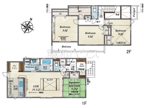 間取図　【八王子市北野台１丁目】