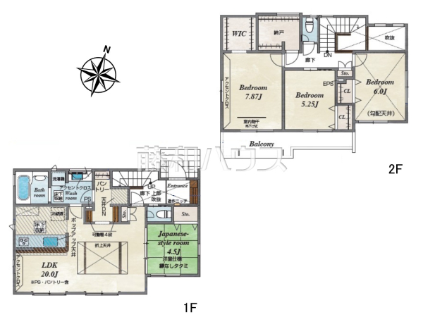 間取図　【八王子市北野台２丁目】 物件の事、諸費用の事など、小さな疑問もお気軽にご連絡・ご相談下さい。 