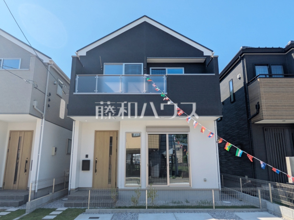 1号棟　外観　【八王子市東中野】
堂々完成、いつでもご内覧いただけます！ぜひ実物をご覧いただきたく思います。喜んでご案内いたしますのでお気軽にお問合せ下さい。　