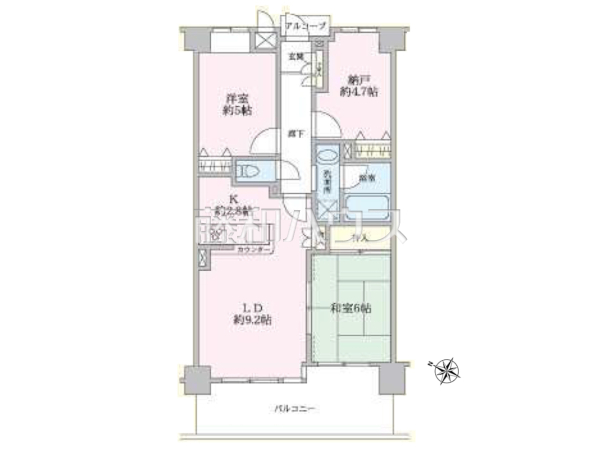 間取図 【ビッグヴァン京王堀之内弐番館】 間取図 【ビッグヴァン京王堀之内弐番館】