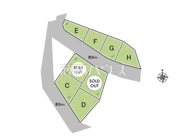 全体区画図　【八王子市石川町】