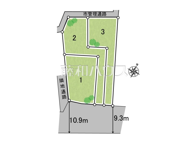 全体区画図　【八王子市石川町】