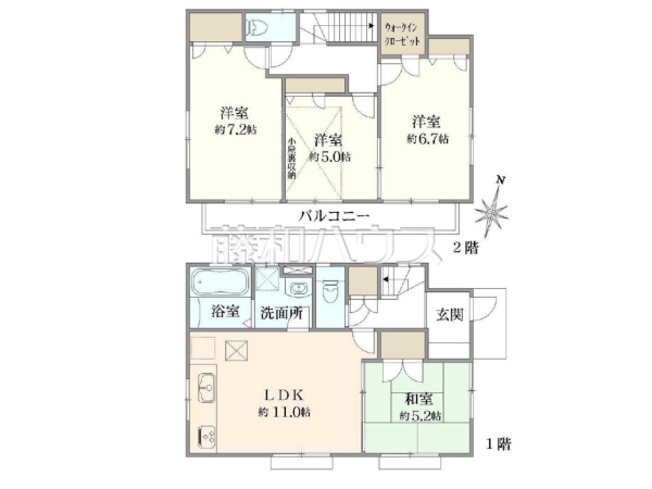 間取図　【昭島市郷地町１丁目】
