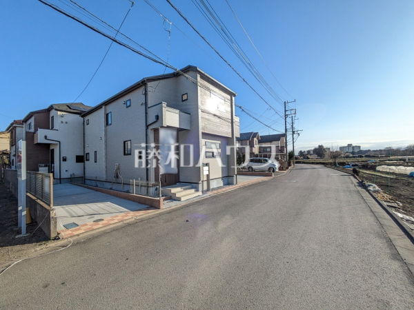 接道状況および現場風景　【武蔵村山市残堀４丁目】