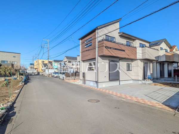 接道状況および現場風景　【武蔵村山市残堀４丁目】