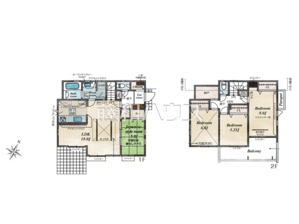 間取図　【東村山市秋津町３丁目】 見学はしたいけど、なかなか時間が取れない・・・そんな方に出勤前や仕事終わりにマイホームを見学できるサポートをいたします。 