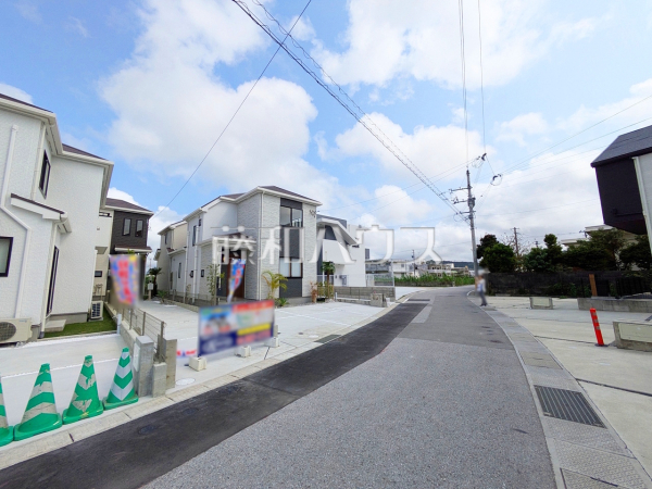 接道状況および現場風景　【西原町字我謝】