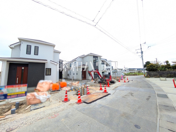 接道状況および現場風景　【西原町字我謝】