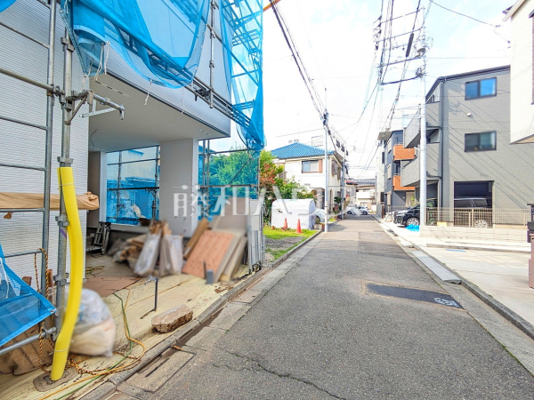 接道状況および現場風景　【板橋区富士見町】
