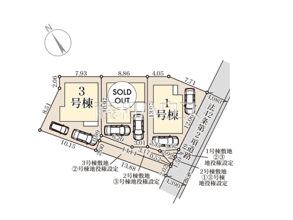 全体区画図　【豊見城市字我那覇】