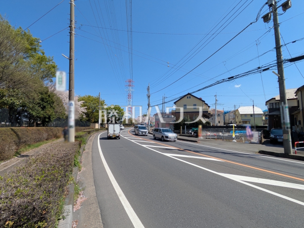 接道状況および現場風景　【新座市栄２丁目】