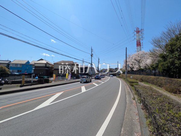 接道状況および現場風景　【新座市栄２丁目】
