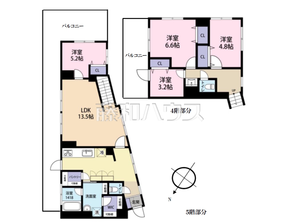 間取図　【四谷軒第一経堂シティコーポ】