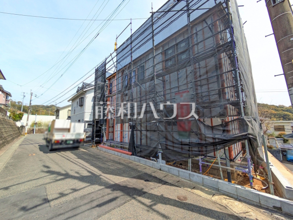 接道状況および現場風景　【福岡市東区香椎３丁目】