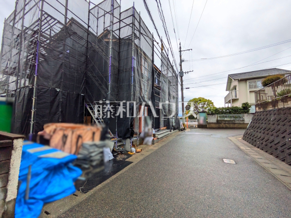 接道状況および現場風景　【福岡市東区香椎３丁目】