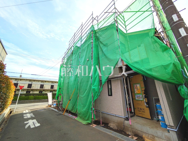 接道状況および現場風景　【日野市神明３丁目】