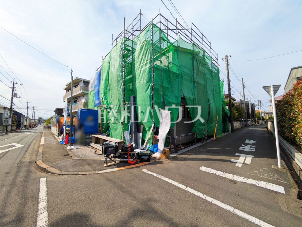 接道状況および現場風景　【日野市神明３丁目】