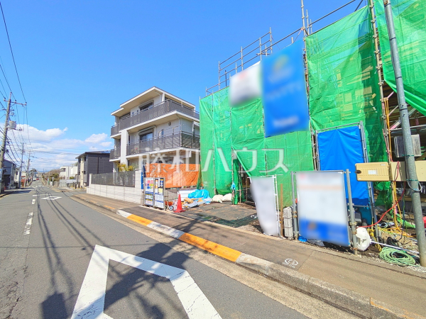 接道状況および現場風景　【日野市神明３丁目】