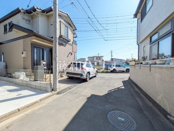 接道状況および現場風景　【朝霞市根岸台７丁目】