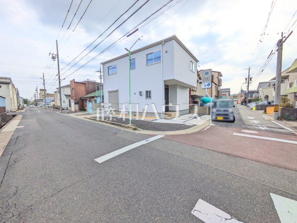 接道状況および現場風景　【名古屋市北区六が池町】