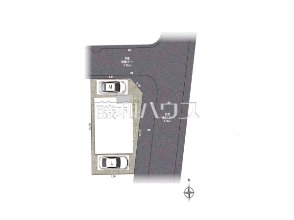 全体区画図　【名古屋市北区六が池町】