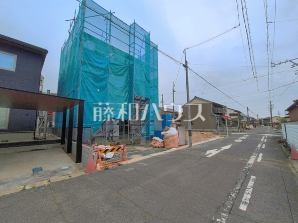 接道状況および現場風景　【春日井市関田町２丁目】