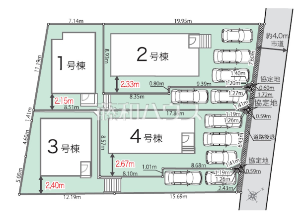 全体区画図　【福岡市南区屋形原２丁目】