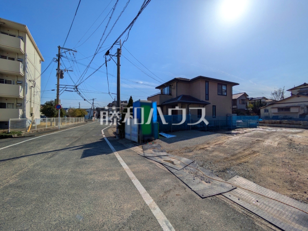 接道状況および現場風景　【福岡市南区老司１丁目】