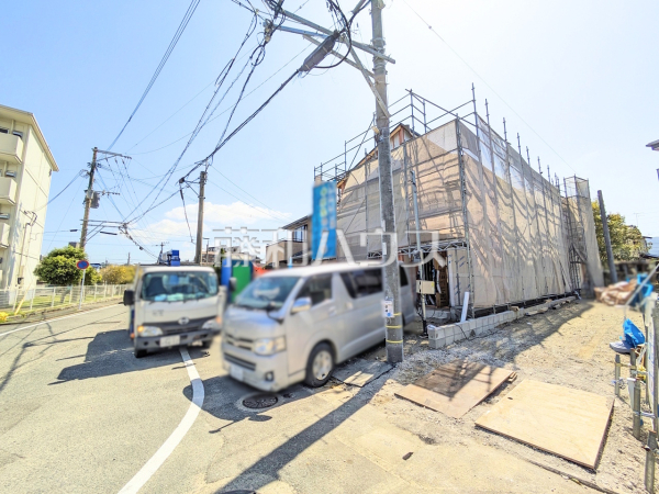 接道状況および現場風景　【福岡市南区老司１丁目】