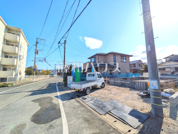 接道状況および現場風景　【福岡市南区老司１丁目】