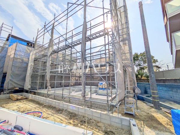 3号棟　外観/誠心誠意、建築中！是非ご見学のお問合せをお待ちしております！　【福岡市南区老司１丁目】