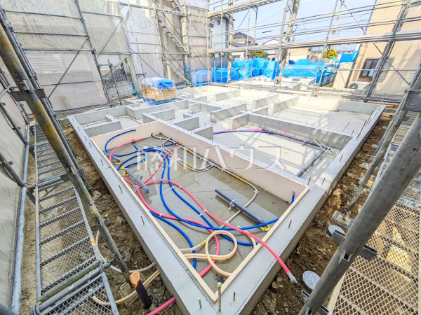 3号棟　外観/まだまだ建築中ですが、ぜひ現地をご覧になりませんか？基礎・上棟の状態は建築中にしかご覧になれません！　　【福岡市南区老司１丁目】