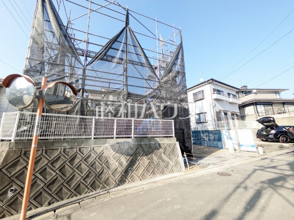 接道状況および現場風景　【福岡市東区青葉７丁目】