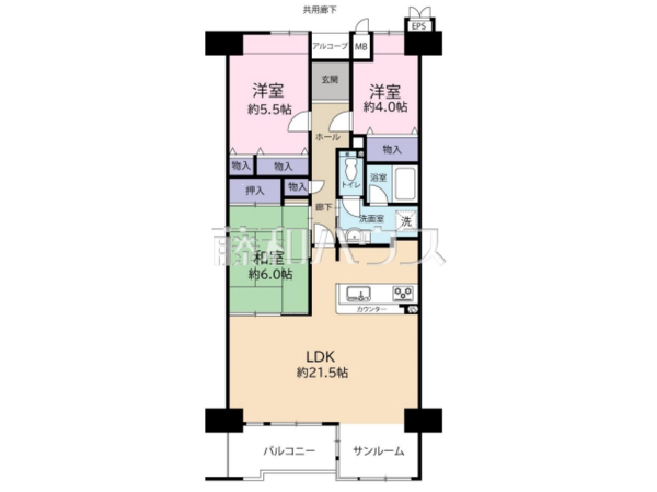 間取図　【西国分寺レガ】