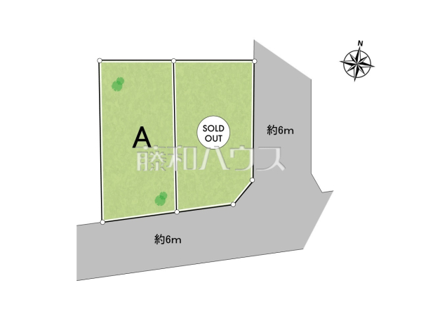 全体区画図　【所沢市東所沢和田１丁目】