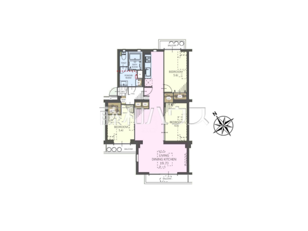 間取図　【野火止団地１号棟】