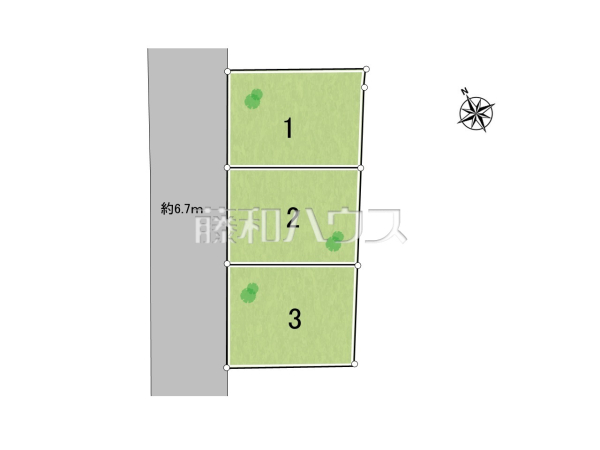 全体区画図　【福岡市東区原田４丁目】
