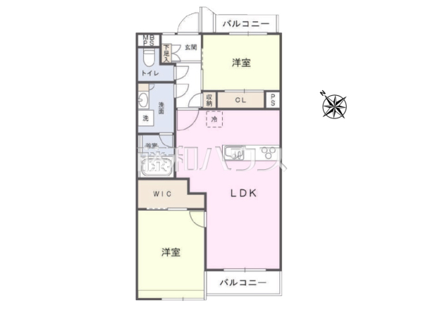 間取図　【ライオンズマンション国立第3】