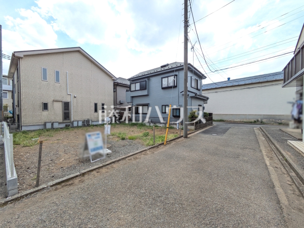 接道状況および現場風景　【所沢市大字下安松】