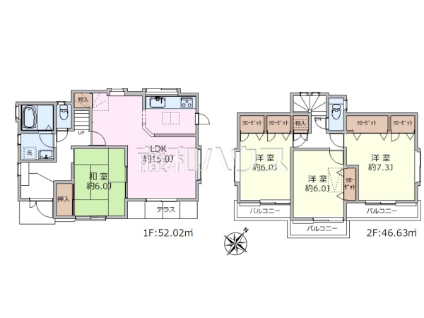 間取図　【国分寺市日吉町３丁目】