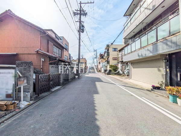 接道状況および現場風景　【名古屋市北区金城２丁目】