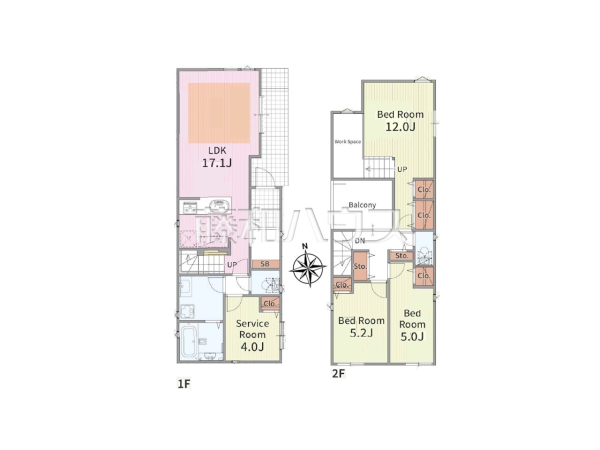 間取図　【名古屋市北区金城２丁目】