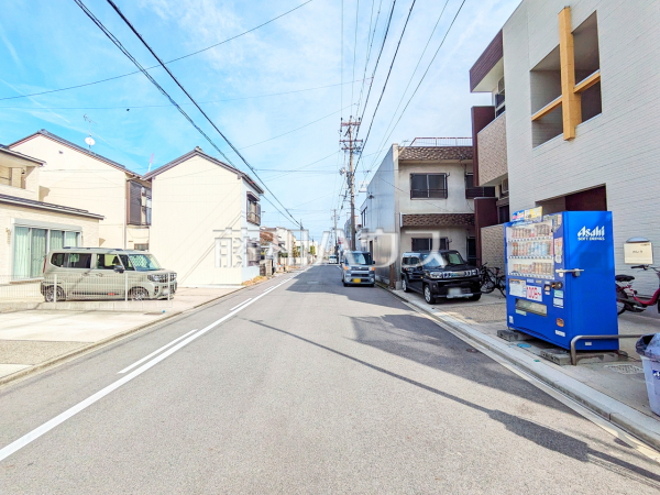 接道状況および現場風景　【名古屋市北区金城２丁目】
